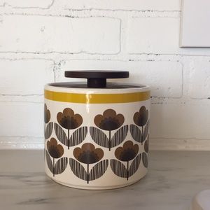 Orla Kiely House glass cannister